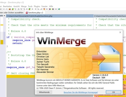 Für WinMerge steht Version 2.16.40 zum Download bereit